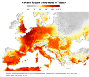 Euro Heat Wave July 2022