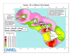 Wind Power Map Hawaii