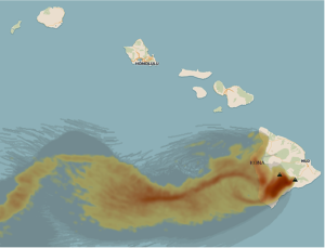 Kilauea Vog Map 1