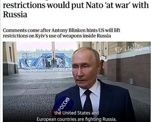 Putin Nato At War With Russia
