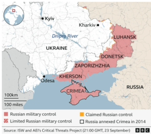 Ukraine War Map 9 23 25